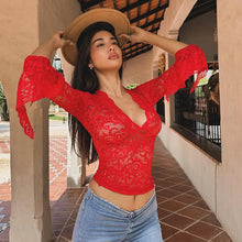 Load image into Gallery viewer, Anais Lace Long Sleeve Top
