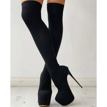 Load image into Gallery viewer, Phoebe Over The Knee Platform High Heel Boots
