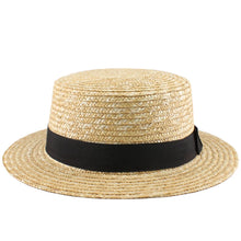 Load image into Gallery viewer, Elodie Straw Boater Hat
