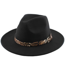 Load image into Gallery viewer, Lillian Leopard Wide Brim Panama Hat
