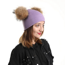 Load image into Gallery viewer, Catalina Pompom Knit Beanie
