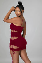 Load image into Gallery viewer, Lyra Cut Out Drawstring Mini Dress
