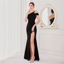 Load image into Gallery viewer, Zoie Arlette One Shoulder Mermaid Slit Maxi Dress

