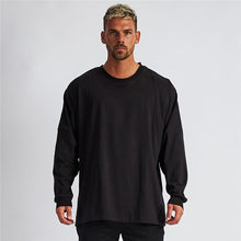 Load image into Gallery viewer, Crew Oversized Shoulder Long Sleeve T-Shirt
