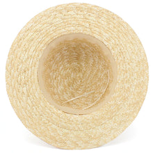 Load image into Gallery viewer, Eliza Wide Brim Straw Boater Hat
