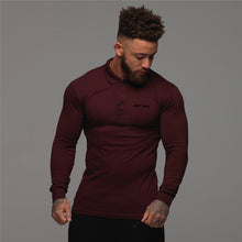 Load image into Gallery viewer, Just Gym Jas Long Sleeve Slim Polo Shirt
