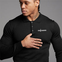 Load image into Gallery viewer, Gym Warriors Long Sleeve Slim Polo Shirt
