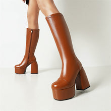 Load image into Gallery viewer, Penelope Jen Platform Knee High Boots
