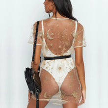 Load image into Gallery viewer, After Dark Sequin Mesh Mini Dress
