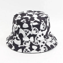 Load image into Gallery viewer, Charlee Panda Reversible Bucket Hat
