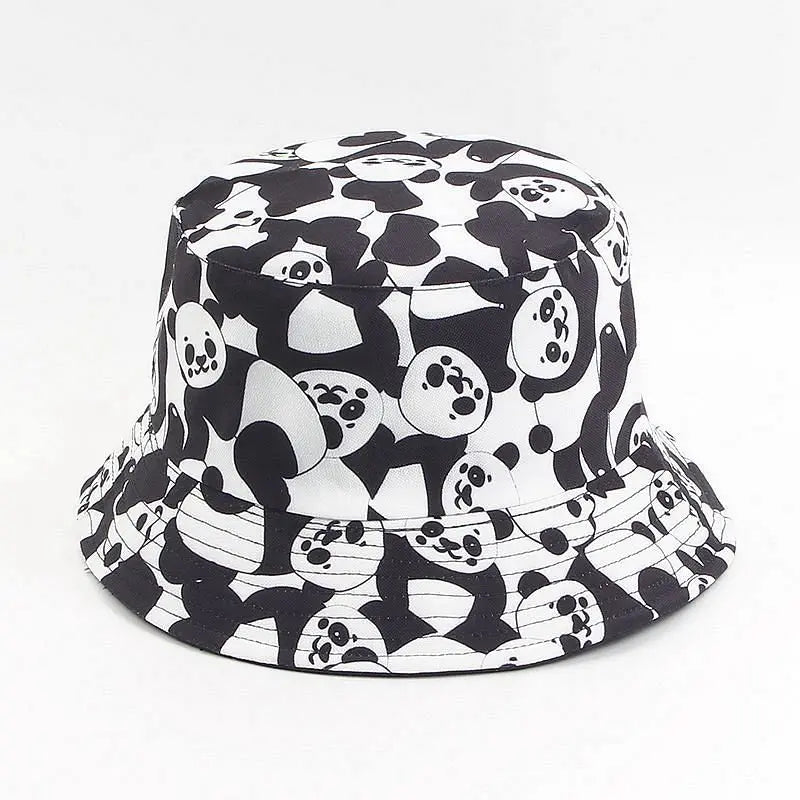 Charlee Panda Reversible Bucket Hat