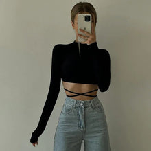 Load image into Gallery viewer, Luz Long Sleeve Crop Top
