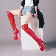 Load image into Gallery viewer, Isabelle Over The Knee Platform High Heel Boots
