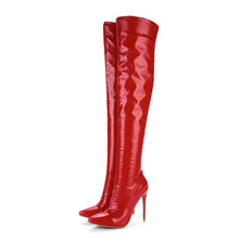 Load image into Gallery viewer, Londyn Over The Knee Pointed Toe High Heel Boots
