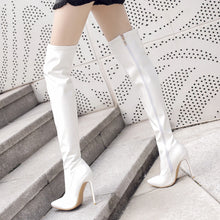 Load image into Gallery viewer, Londyn Over The Knee Pointed Toe High Heel Boots
