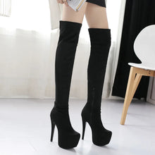 Load image into Gallery viewer, Mariah Platform Over The Knee High Heel Boots
