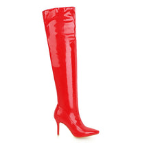 Load image into Gallery viewer, Eliza Pointed Toe Over The Knee High Heel Boots

