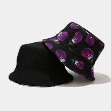 Load image into Gallery viewer, Mad Eggplant Reversible Bucket Hat
