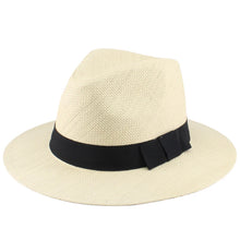 Load image into Gallery viewer, Leah Paisley Straw Wide Brim Panama Hat
