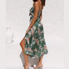Load image into Gallery viewer, Beatrice Floral Slit Midi Dress
