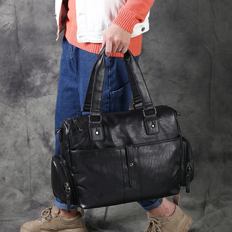 Andres Leather Duffel Bag