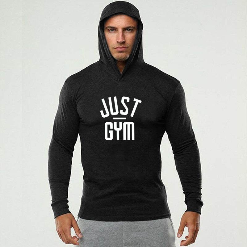 Just Gym Classic Hooded Long Sleeve T-Shirt