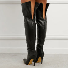 Load image into Gallery viewer, Samantha Pointed Toe Over-The-Knee High Heel Boots

