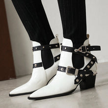 Load image into Gallery viewer, Sutton Buckle Pointed-Toe Ankle Boots
