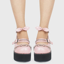 Load image into Gallery viewer, Lola Love Heart Chain Platform Shoes
