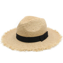 Load image into Gallery viewer, Hazel Nora Straw Panama Hat
