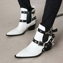 Load image into Gallery viewer, Sutton Buckle Pointed-Toe Ankle Boots
