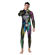 Load image into Gallery viewer, Jamie Paint Skeleton Body Halloween Jumpsuit
