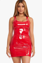 Load image into Gallery viewer, Stephanie Ava Leather Bodycon Mini Dress
