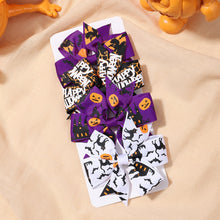 Load image into Gallery viewer, Miss October Halloween Bow Hair Clips 4 Pack
