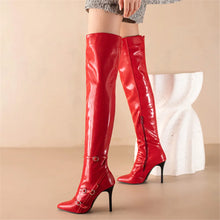 Load image into Gallery viewer, Veruca Pointed Toe Over The Knee High Heel Boots
