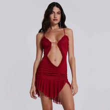 Load image into Gallery viewer, Adalee Mesh Cut Out Mini Dress
