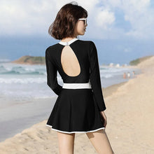 Load image into Gallery viewer, Penny Long Sleeve Swimsuit Dress
