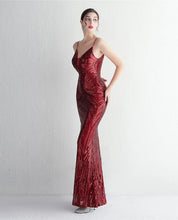 Load image into Gallery viewer, Deborah Sequin Mermaid Maxi Dress
