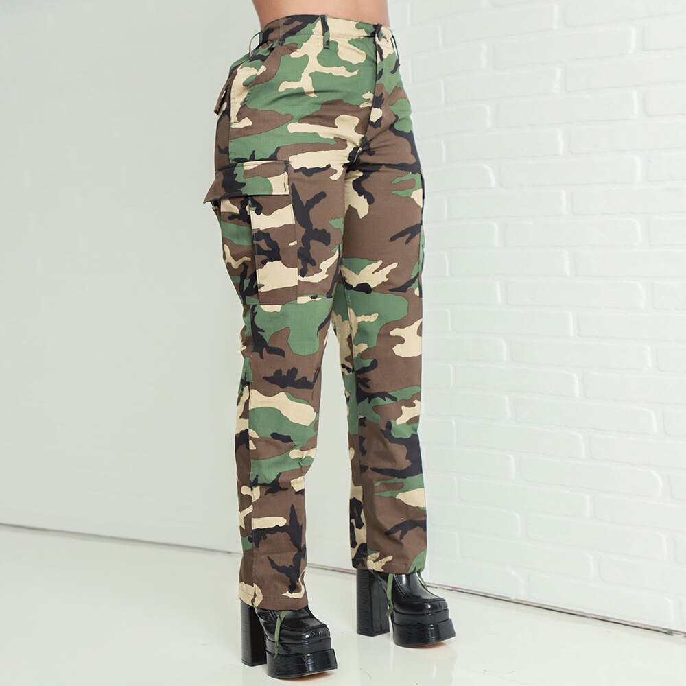Mia Camouflage Cargo Pants