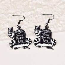 Load image into Gallery viewer, Never Trust The Living Grave Earrings
