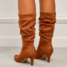 Load image into Gallery viewer, Ariana Mid-Calf Pointed-Toe High Heel Boots
