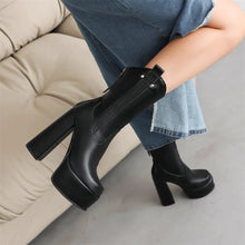 Load image into Gallery viewer, Elliana Platform High Heel Ankle Boots
