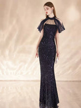 Load image into Gallery viewer, Robin Off Shoulder Sequin Mermaid Maxi Dress

