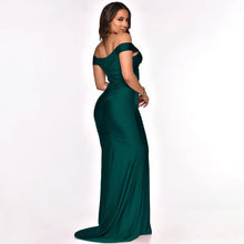 Load image into Gallery viewer, Chelsea Off Shoulder Slit Mermaid Maxi Dress

