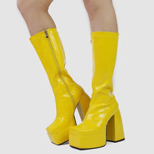 Load image into Gallery viewer, Blake Mid-Calf Platform High Heel Boots
