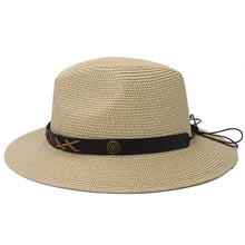 Load image into Gallery viewer, Lily Rita Bull Straw Wide Brim Panama Hat
