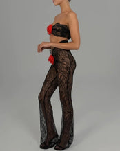 Load image into Gallery viewer, Kassidy Floral Lace Strapless Cut Out Jumpsuit

