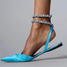 Load image into Gallery viewer, Esme Rhinestone Pointed Toe Sandals
