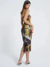 Load image into Gallery viewer, Bad Babe Strapless Bodycon Midi Dress
