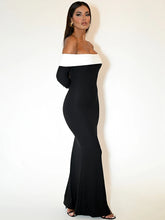 Load image into Gallery viewer, Kelly Off Shoulder Long Sleeve Bodycon Maxi Dress
